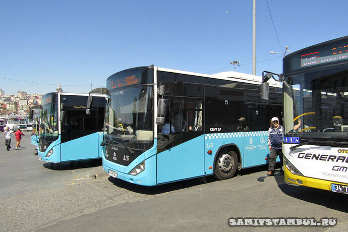 Автобусы на отстое в Стамбуле