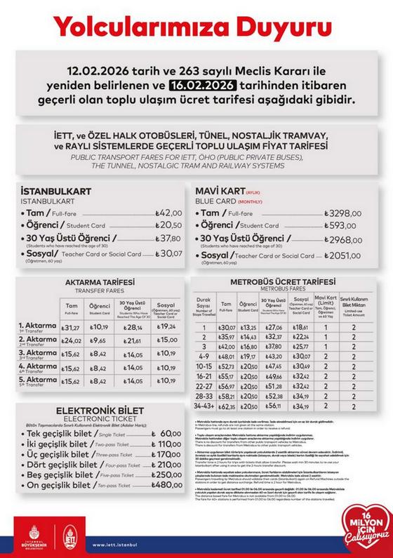 2026_Istanbul Tarifs