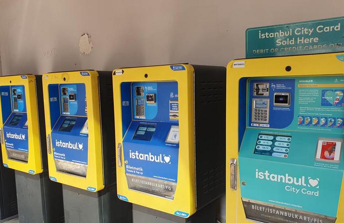 Аппараты для пополнения Истанбулкард